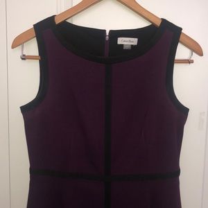 Size 8 Calvin Klein Plum Purple Dress